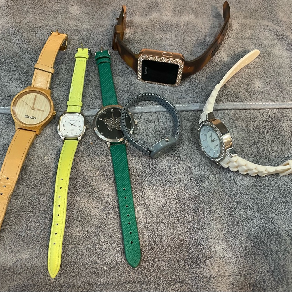 Watches Kenzie Woodie Timex Lot Of 6